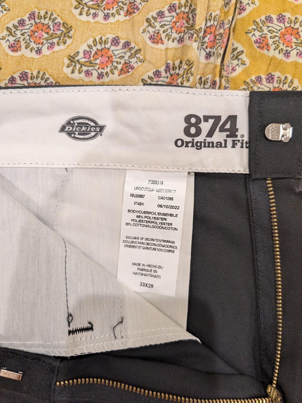 Dickies 874 Original Fit Men's Jeans in Black